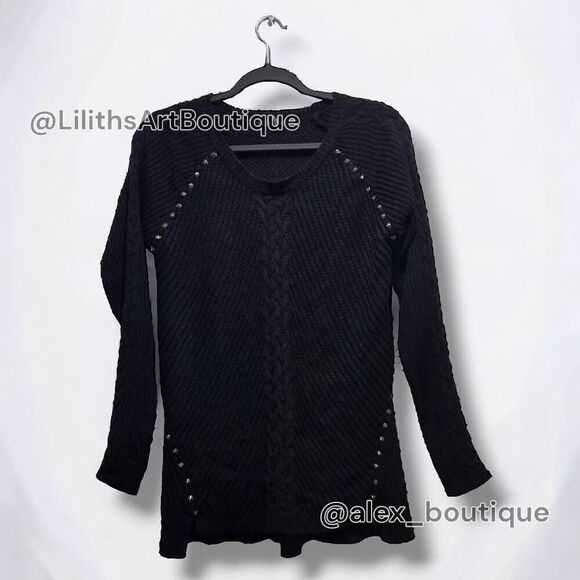 Forever 21 Studded Cable Knit Sweater(J012)-Size S for Women - Picture 6 of 10